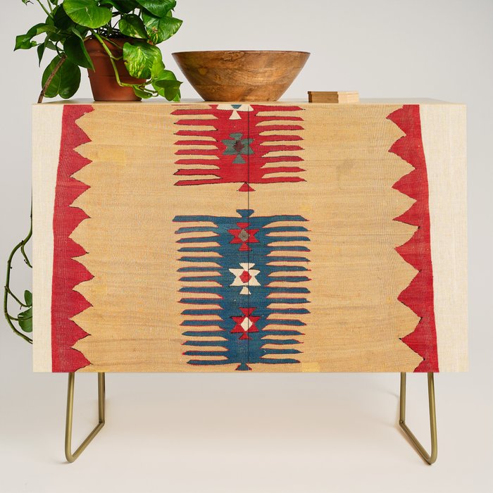Parmakli Kütahya West Anatolian Kilim Print Credenza Gallery Image 1