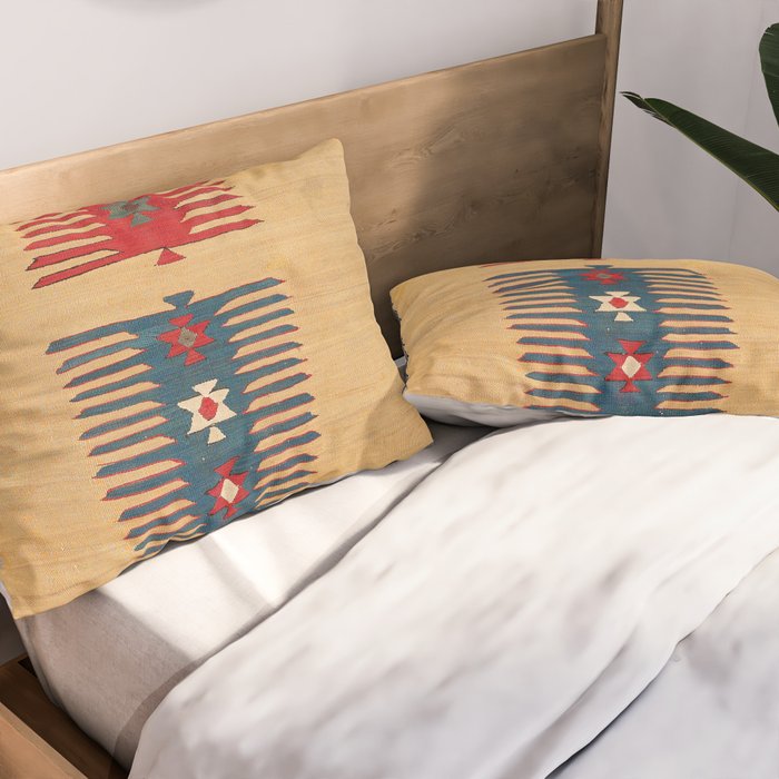 Parmakli Kütahya West Anatolian Kilim Print Pillow Sham Gallery Image 2