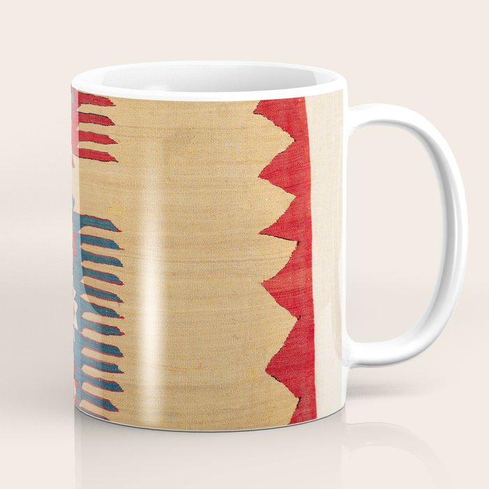Parmakli Kütahya West Anatolian Kilim Print Coffee Mug Gallery Image 1
