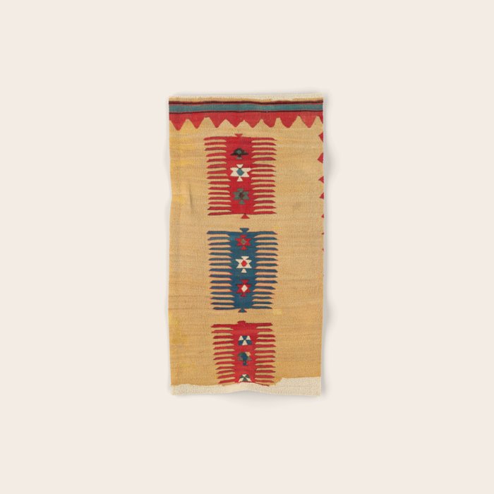 Parmakli Kütahya West Anatolian Kilim Print Bath Towel Gallery Image 1