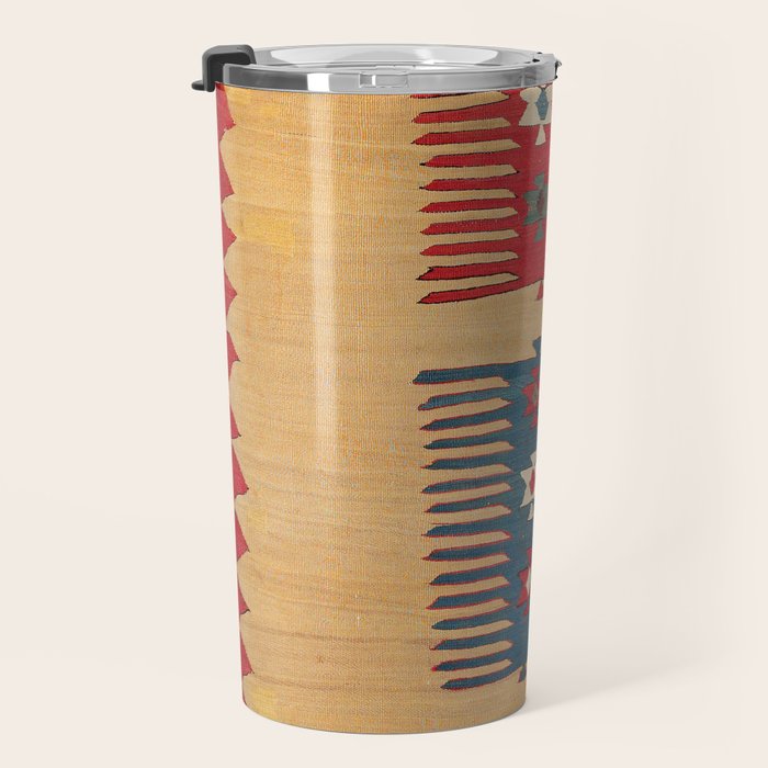Parmakli Kütahya West Anatolian Kilim Print Travel Mug Gallery Image 3