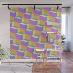Cuboid Geometric Abstract Shapes Pattern XXVIII Wall Mural Gallery Image 1