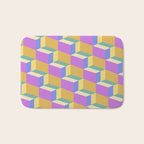 Cuboid Geometric Abstract Shapes Pattern XXVIII Bath Mat Gallery Image 1