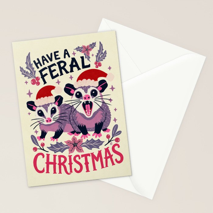 Have a feral Christmas Stationery Card Gallery Image 2