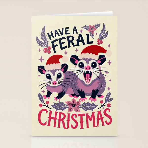 Have a feral Christmas Stationery Card Gallery Image 1