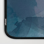 Abstract Watercolor Circles in Ombre Blue Laptop Sleeve Gallery Image 3