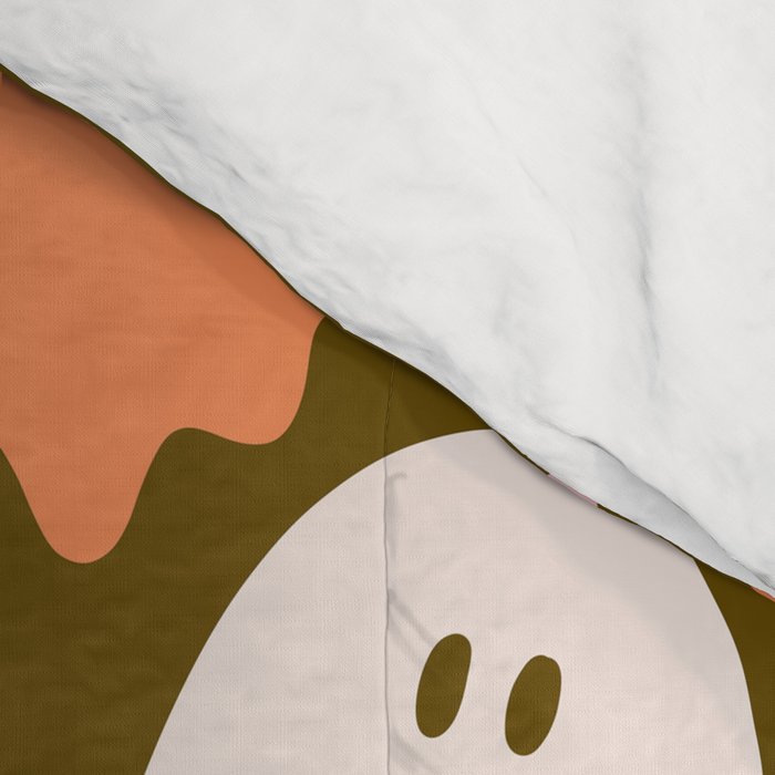 Ghost Print in Green Comforter Gallery Image 4