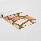 Ghost Print in Green Yoga Mat Gallery Image 2