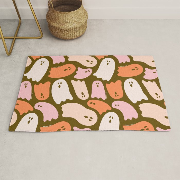 Ghost Print in Green Rug Gallery Image 1