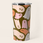 Ghost Print in Green Travel Mug Gallery Image 1
