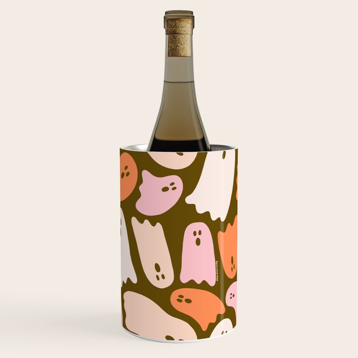 Ghost Print in Green Wine Chiller Gallery Image 1