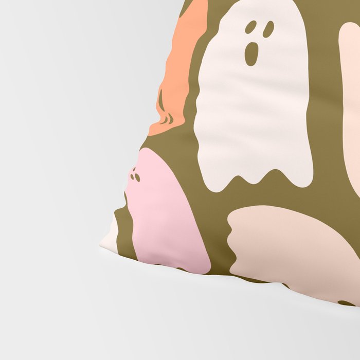 Ghost Print in Green Pillow Sham Gallery Image 4