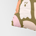 Ghost Print in Green Pillow Sham Gallery Image 4
