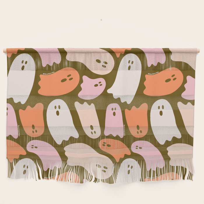 Ghost Print in Green Wall Hanging Gallery Image 1