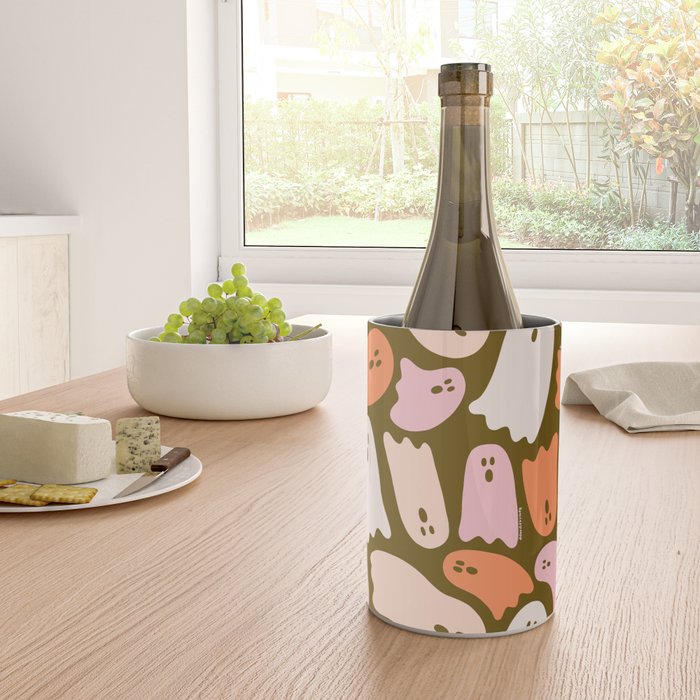 Ghost Print in Green Wine Chiller Gallery Image 4