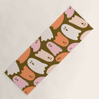 Ghost Print in Green Yoga Mat Gallery Image 1