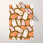Ghost Print in Green Wrapping Paper Gallery Image 1