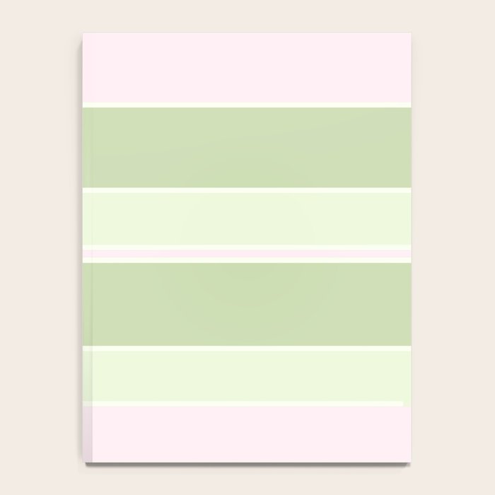 Pink and green stripes Notebook Gallery Image 4