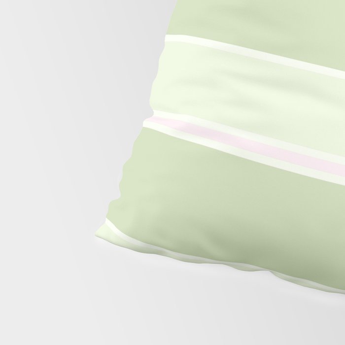 Pink and green stripes Pillow Sham Gallery Image 4