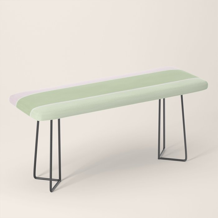 Pink and green stripes Bench Gallery Image 1