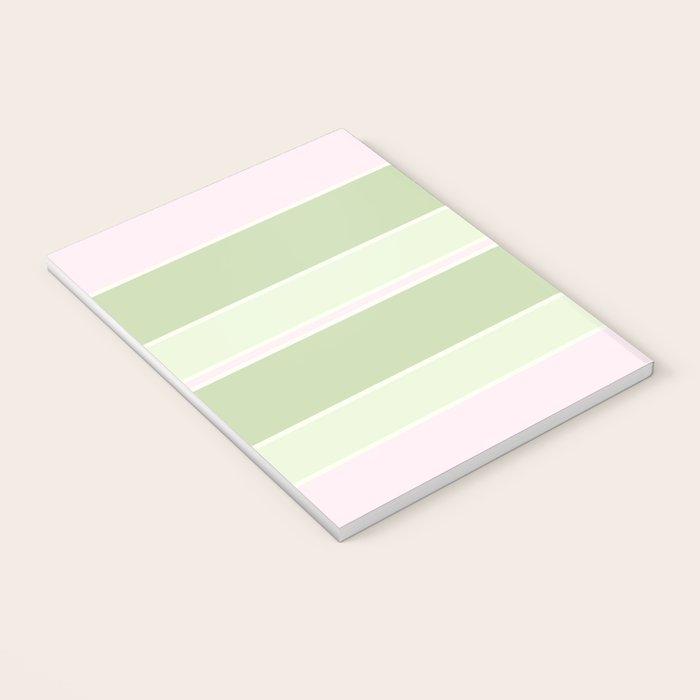 Pink and green stripes Notebook Gallery Image 3