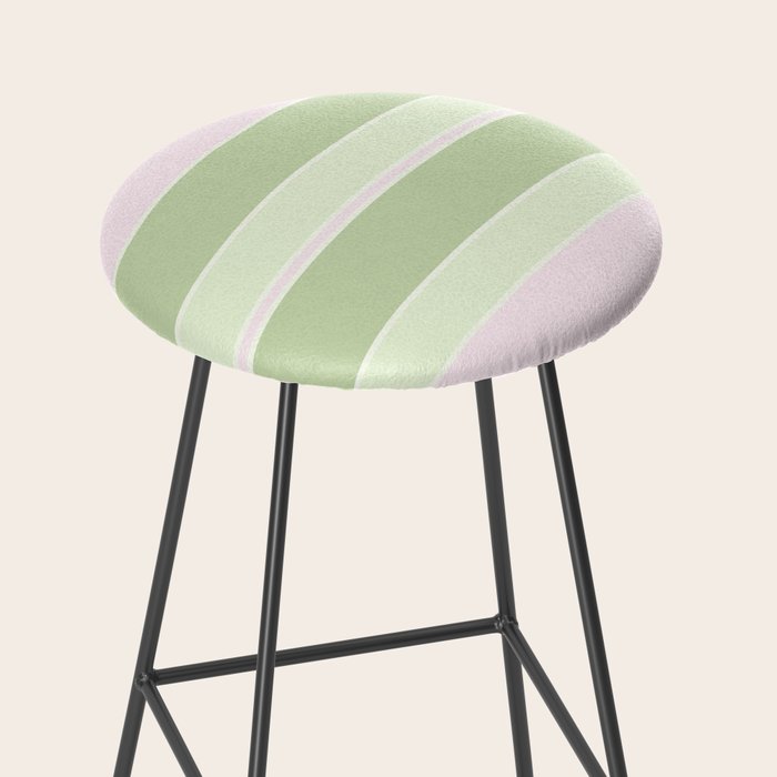Pink and green stripes Stool Gallery Image 2