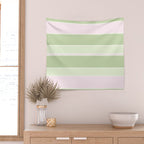 Pink and green stripes Wall Tapestry Gallery Image 2