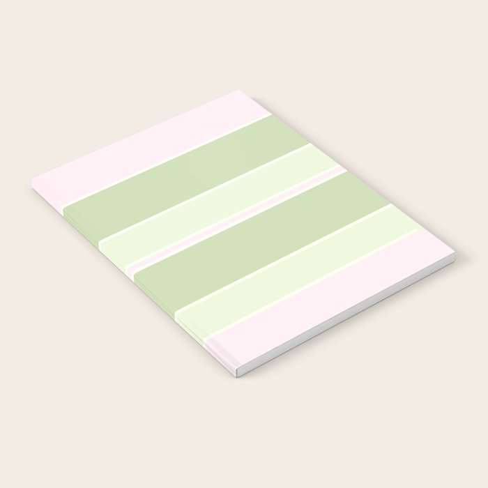 Pink and green stripes Notebook Gallery Image 2