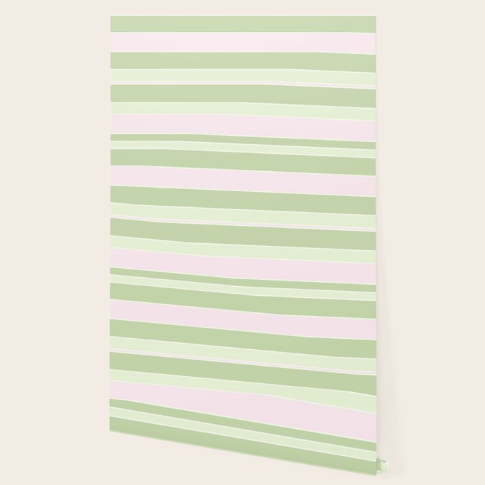 Pink and green stripes Wallpaper Gallery Image 2