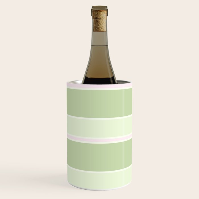 Pink and green stripes Wine Chiller Gallery Image 1