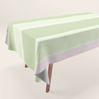Pink and green stripes Tablecloth Gallery Image 1