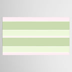 Pink and green stripes Tablecloth Gallery Image 2