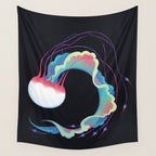 Jellyfish 3 Wall Tapestry Gallery Image 4