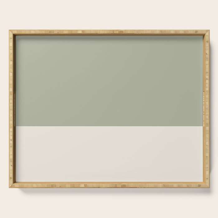 Dual (Sage Cream) Serving Tray Gallery Image 1
