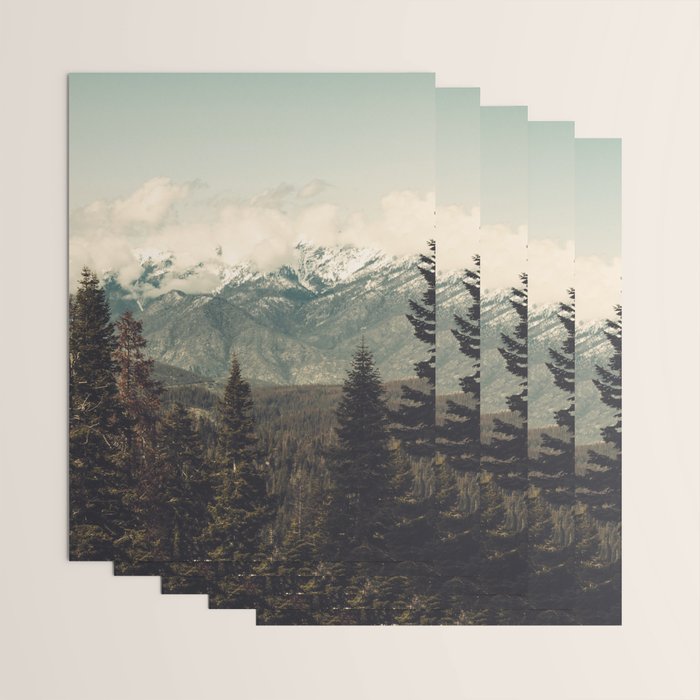 Snow capped Sierras Wrapping Paper Gallery Image 3