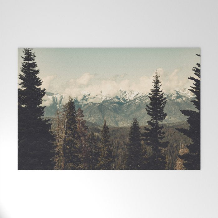 Snow capped Sierras Welcome Mat Gallery Image 1