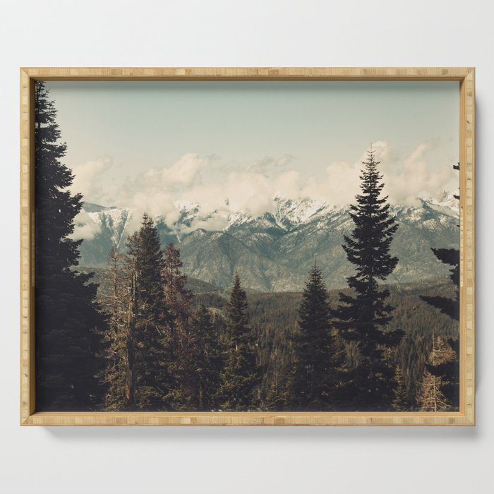 Snow capped Sierras Serving Tray Gallery Image 1