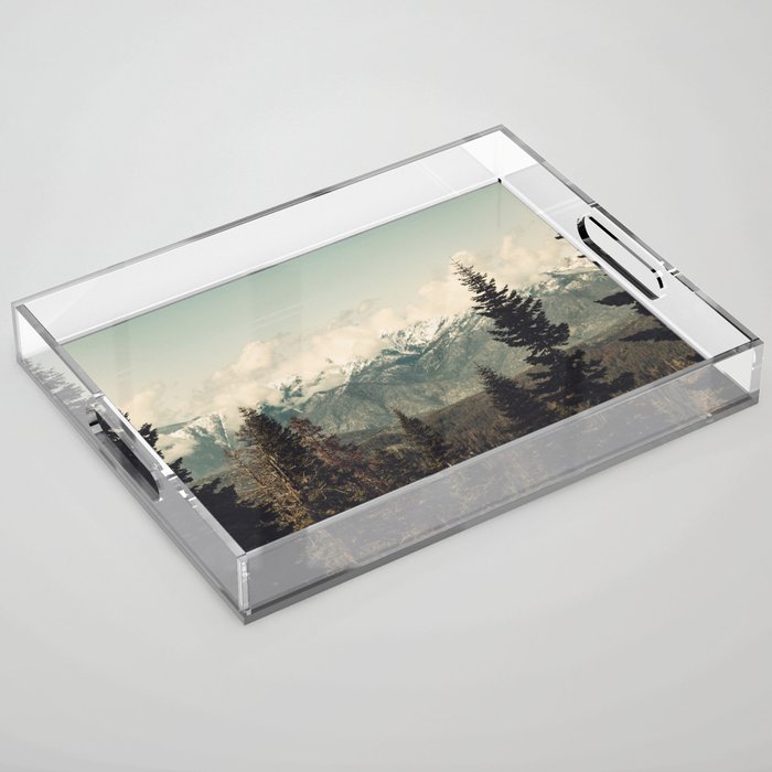 Snow capped Sierras Acrylic Tray Gallery Image 1