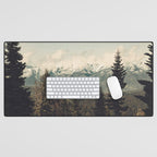 Snow capped Sierras Desk Mat Gallery Image 1