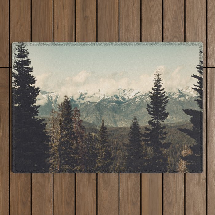 Snow capped Sierras Outdoor Rug Gallery Image 1