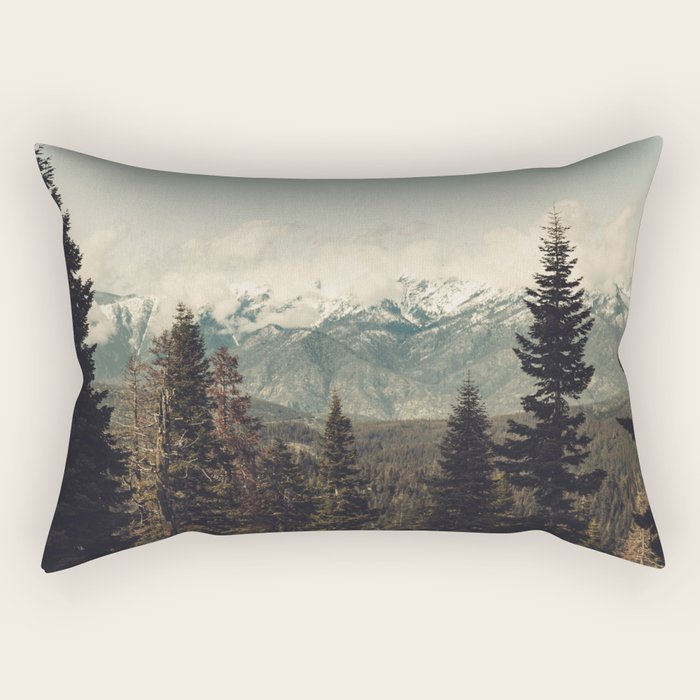 Snow capped Sierras Rectangular Pillow Gallery Image 2