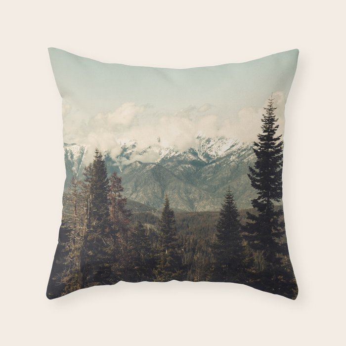 Snow capped Sierras Throw Pillow Gallery Image 6