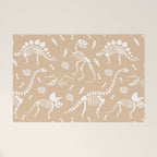 Dinosaur Fossils on Taupe Welcome Mat Gallery Image 1