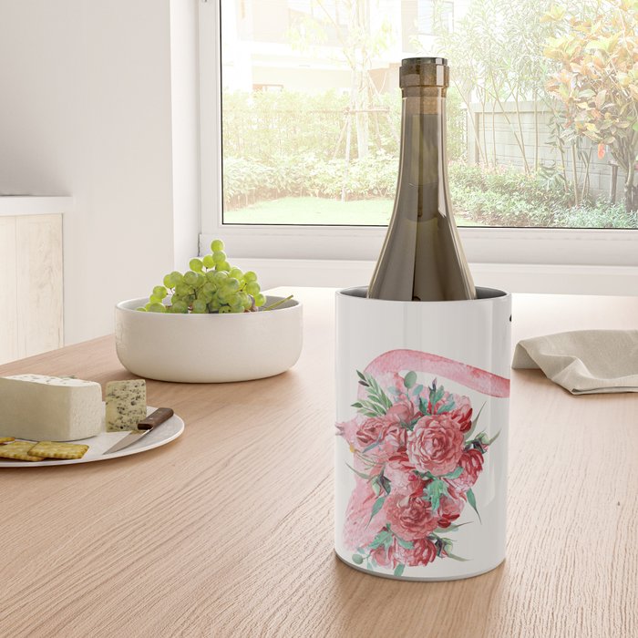 Flamingo Floral Wine Chiller Gallery Image 4