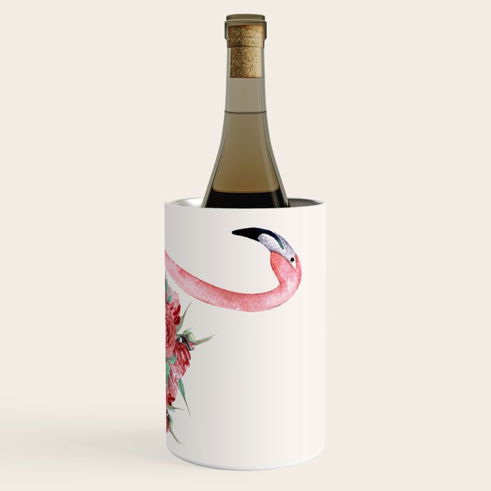 Flamingo Floral Wine Chiller Gallery Image 3