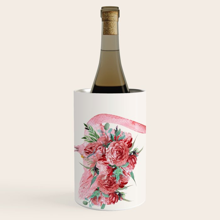 Flamingo Floral Wine Chiller Gallery Image 1