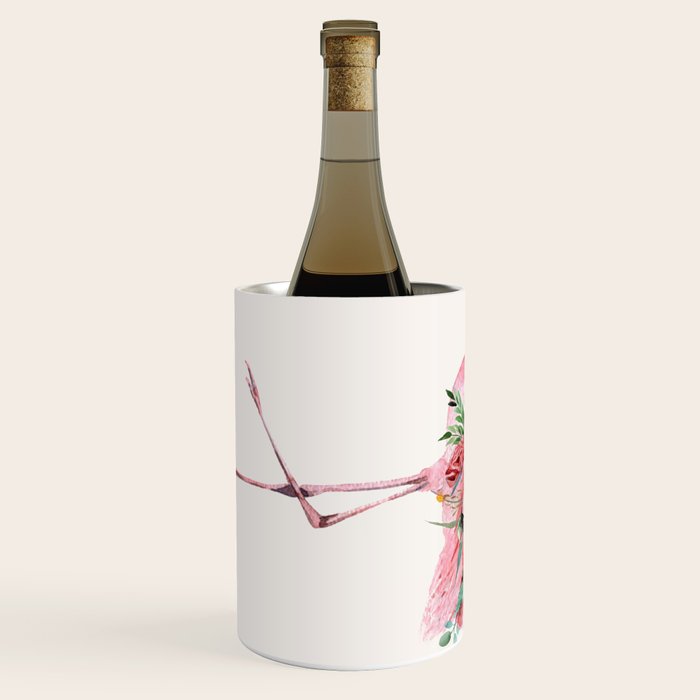 Flamingo Floral Wine Chiller Gallery Image 2