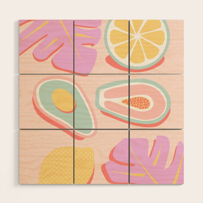 Tropical Juice Pop Wood Wall Art Gallery Image 1
