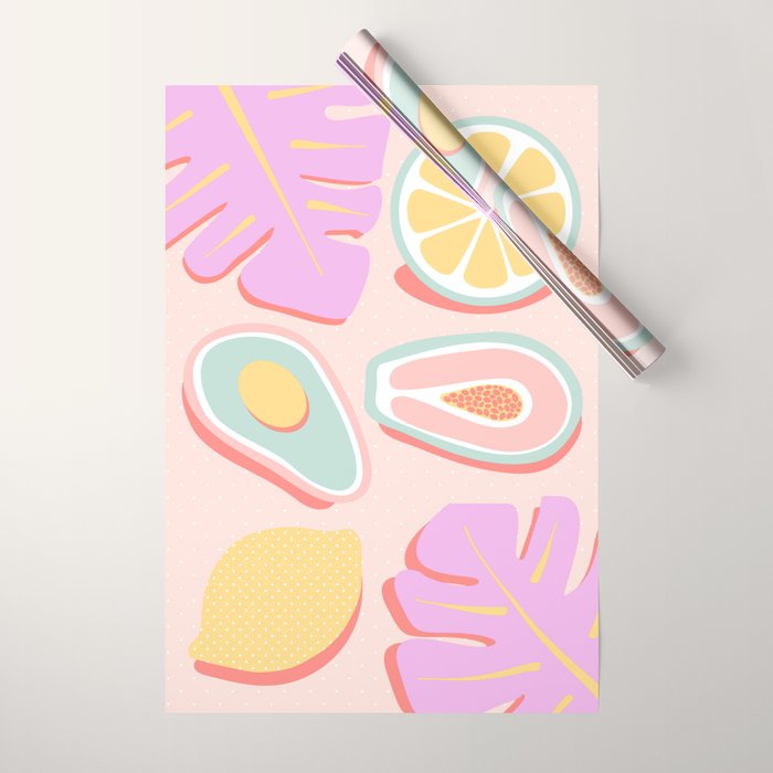 Tropical Juice Pop Wrapping Paper Gallery Image 1