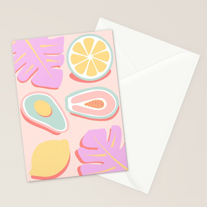 Tropical Juice Pop Stationery Card Gallery Image 2